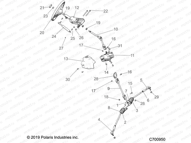 STEERING | STEERING, STEERING ASM. - G20GAE99A2/A4/D99AK/AS/BK/BS (C700950)