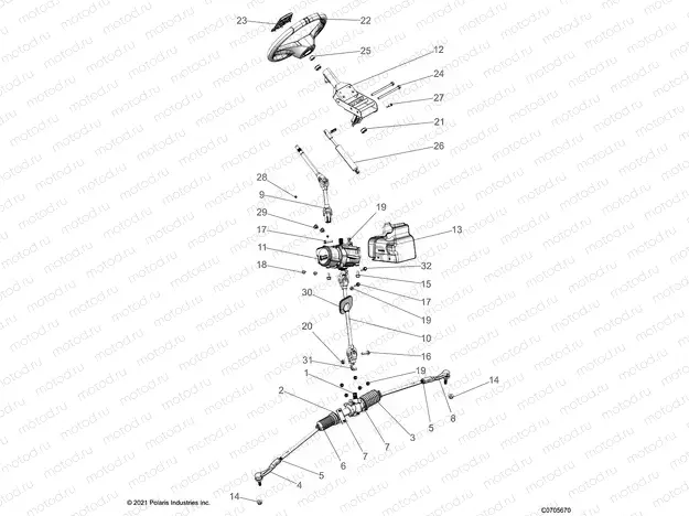 STEERING | STEERING, STEERING ASM. - G23GXP99A/99B (C0705670)
