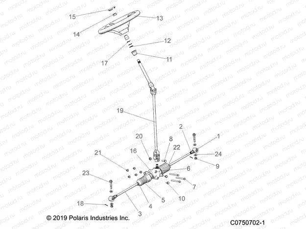 STEERING | STEERING, STEERING ASM. - L20U2NAFLA (C0750702-1)