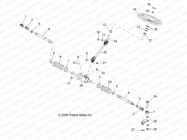STEERING | STEERING, STEERING ASM. - R08RH50AF/AR/AT (49RGRSTEERING07500EFI)