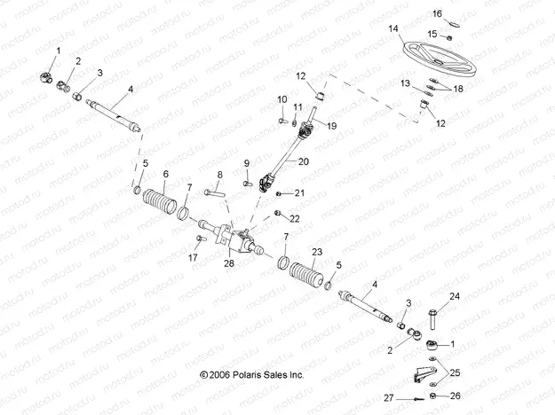 STEERING | STEERING, STEERING ASM. - R09RB50AF (49RGRSTEERING07500)