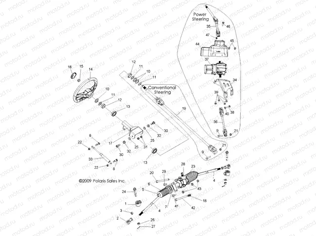 STEERING | STEERING, STEERING ASM. - R11VH76/VY76 ALL OPTIONS (49RGRSTEERING10RZREPS)
