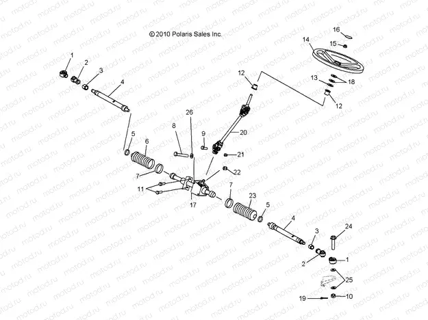 STEERING | STEERING, STEERING ASM. - R13RC08GA/GH/FA/FH (49RGRSTEERING11EV)