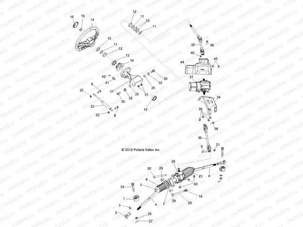 STEERING | STEERING, STEERING ASM. - R13XT9EFX (49RGRSTEERING13RZRXP4I)