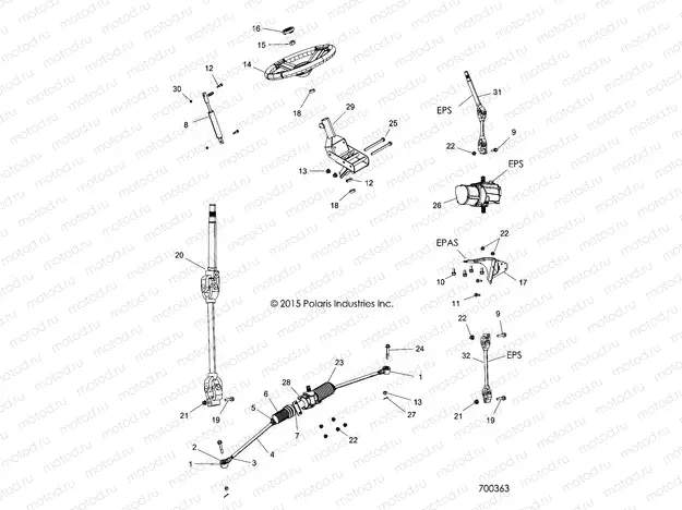 STEERING | STEERING, STEERING ASM. - R16RTAD1A1/E1 (700363)