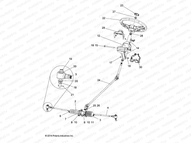 STEERING | STEERING, STEERING ASM. - R18RNA57B1/B9 (49RGRSTEERING15325)