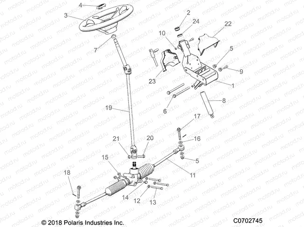 STEERING | STEERING, STEERING ASM. - R20MAA57K1 (C0702745)