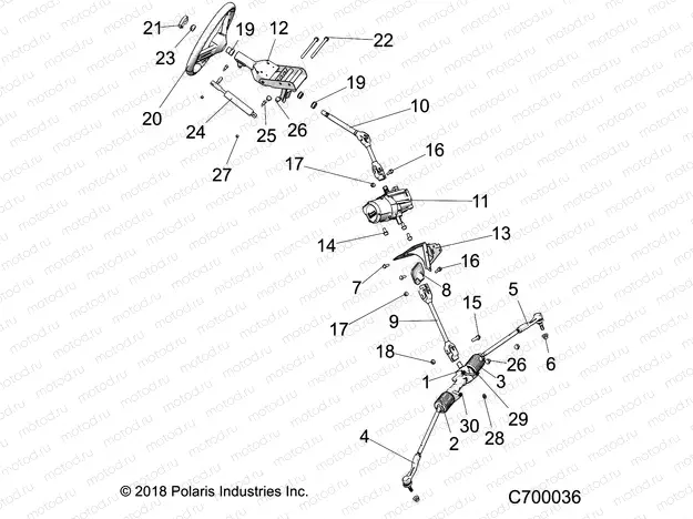 STEERING | STEERING, STEERING ASM. - R21RRED4JA (C700036)