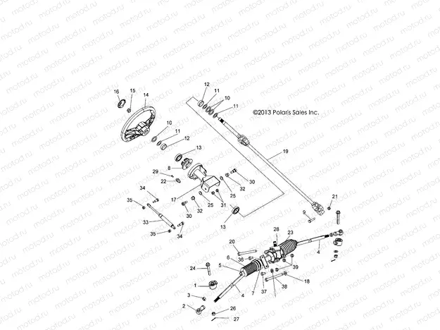 STEERING | STEERING, STEERING ASM. - Z14VE76FX/FI (49RGRSTEERING14RZR8SI)