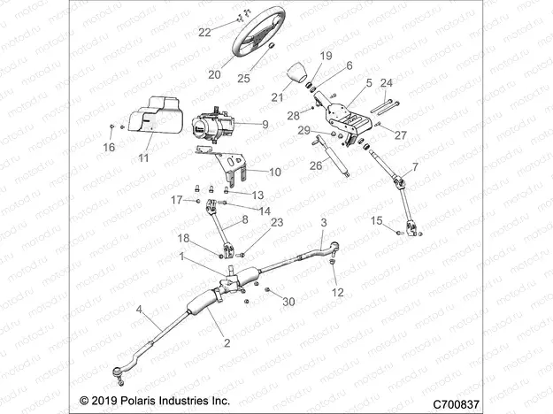 STEERING | STEERING, STEERING ASM. - Z20PAL92AG/AP/BG/BP/LG/G92AG/AP/LG (C700837)