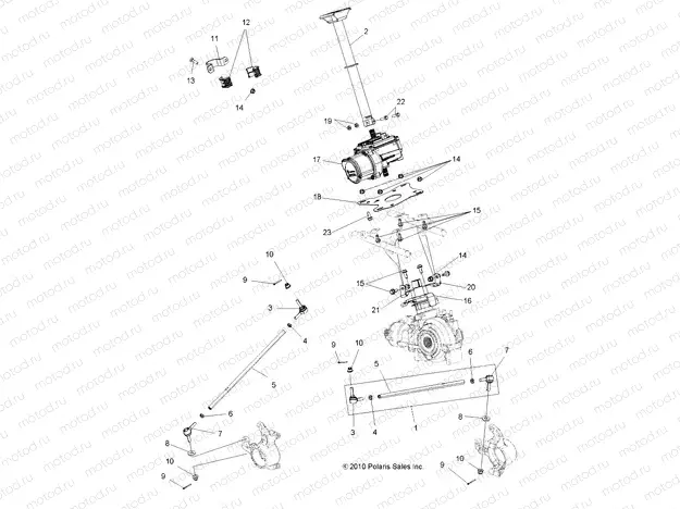 STEERING | STEERING, STEERING POST ASM. - A13ZN8EAD/K/L/T (49ATVSTEERING11SPTRG550)