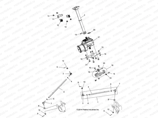 STEERING | STEERING, STEERING POST ASM. - A15SYE85FS (49ATVSTEERING15850TRG)