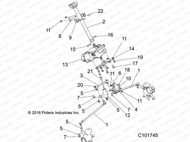 STEERING | STEERING, STEERING POST ASM. - A20SLZ95AE (C101745)