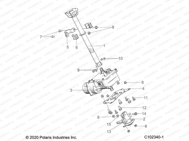 STEERING | STEERING, STEERING POST ASM. - A22SLZ95AK (C102340-1)