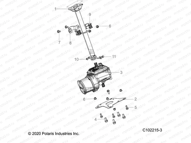 STEERING | STEERING, STEERING POST, UPPER and EPS MOUNTING - A20SXM95AL/CAL (C102215-3)