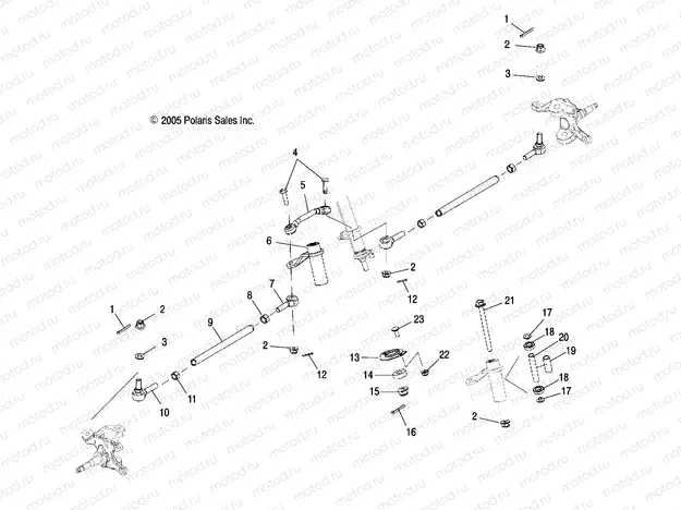 STEERING | STEERING, TIE ROD and LOWER ASM. - A08GP52AA (4999201899920189B03)