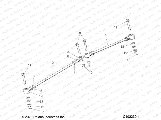 STEERING | STEERING, TIE RODS - A23SDE57P4 (C102239-1)