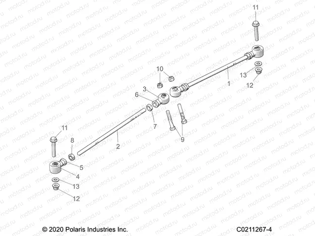 STEERING | STEERING, TIE RODS - A23SEE57F1/S57C1/C2/C3/CL/F1/F2/F3/FL (C0211267-4)