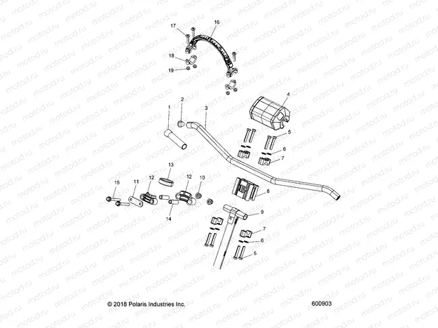 STEERING | STEERING, UPPER and HANDLEBAR ASM. - S20ELS8RS/8RE ALL OPTIONS (600903)