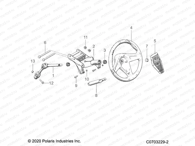 STEERING | STEERING, UPPER STEERING ASM. - G20G4E99NG (C0703229-2)