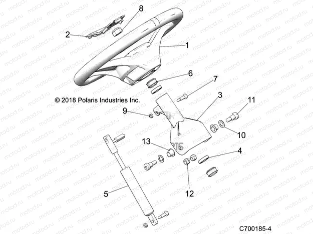 STEERING | STEERING, WHEEL - Z22CHA57A2 (C700185-4)