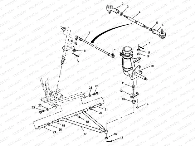 STEERING/A-ARM ASSEMBLY 2x4 300 W947530 (4926742674B006) | STEERING/A-ARM ASSEMBLY 2x4 300 W947530 (4926742674B006)