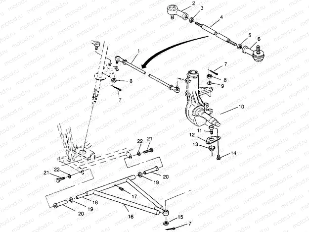 STEERING/A-ARM Trail Boss W968527 (4935883588B006) | STEERING/A-ARM Trail Boss W968527 (4935883588B006)