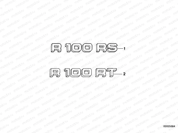 Sticker r100rs/RT