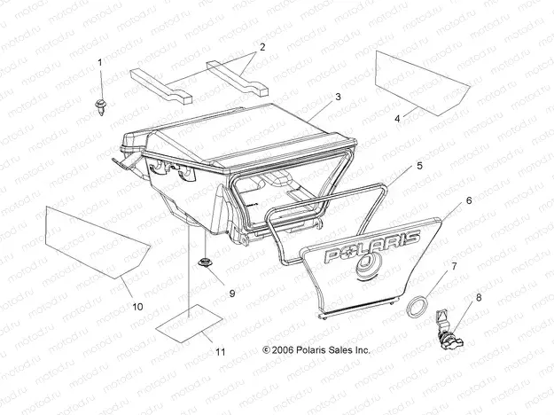 STORAGE | STORAGE, REAR - A07MH76FA (49ATVSTORAGERR800EFI)