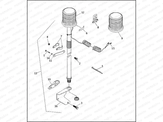 STROBE LAMPS - REAR