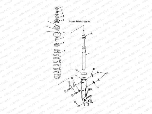 STRUT - A05BA25CA/CB (4999201499920149A13) | STRUT - A05BA25CA/CB (4999201499920149A13)