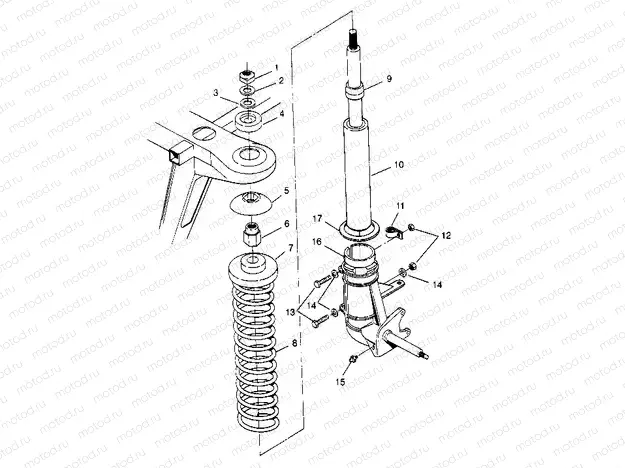 STRUT ASSEMBLY 2X4 400L W957540 (4930093009B001) | STRUT ASSEMBLY 2X4 400L W957540 (4930093009B001)