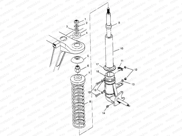 STRUT ASSEMBLY Trail Blazer W957221 (4930363036B001) | STRUT ASSEMBLY Trail Blazer W957221 (4930363036B001)
