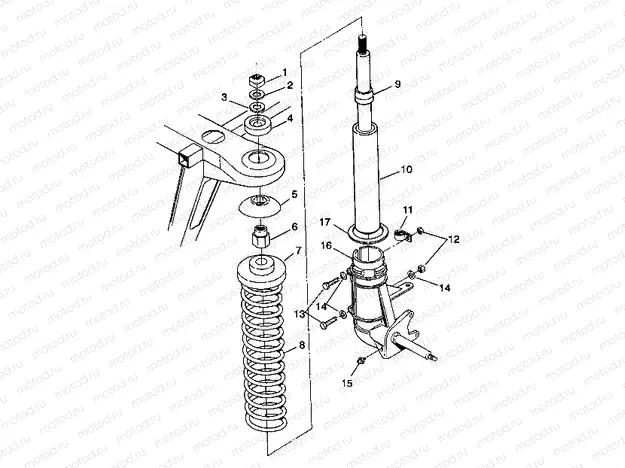 STRUT ASSEMBLY  Trail Boss W938527 (4924072407010A) | STRUT ASSEMBLY  Trail Boss W938527 (4924072407010A)