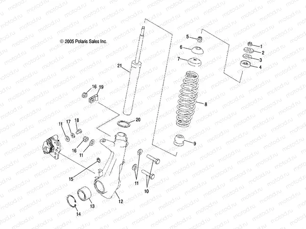 STRUT | STRUT, FRONT - A06MH50AQ/AX/AY/AZ/AL/AT (4999201699920169B06)