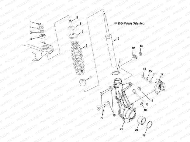 STRUT | STRUT, FRONT - R06RF68AA (4995359535C01)