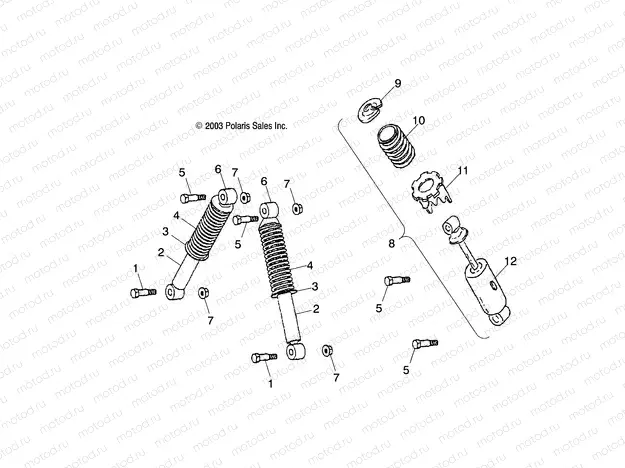 SUSPENSION - A04FA09CA/CB (4987808780B06) | SUSPENSION - A04FA09CA/CB (4987808780B06)