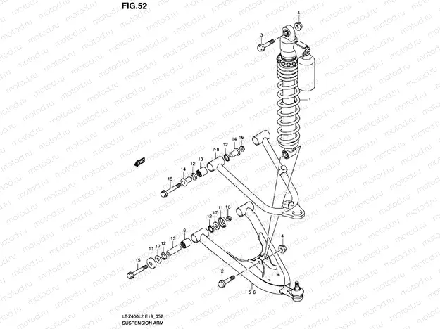 SUSPENSION ARM (LT-Z400ZL2 E19)