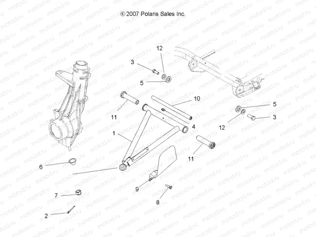 SUSPENSION | SUSPENSION, A-ARM and STRUT MOUNTING - A09BG50AA (49ATVAARM08SCRAM)