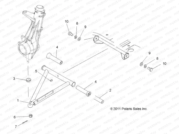 SUSPENSION | SUSPENSION, A-ARM and STRUT MOUNTING - A13MB46FZ  (49ATVAARM11HAWK)