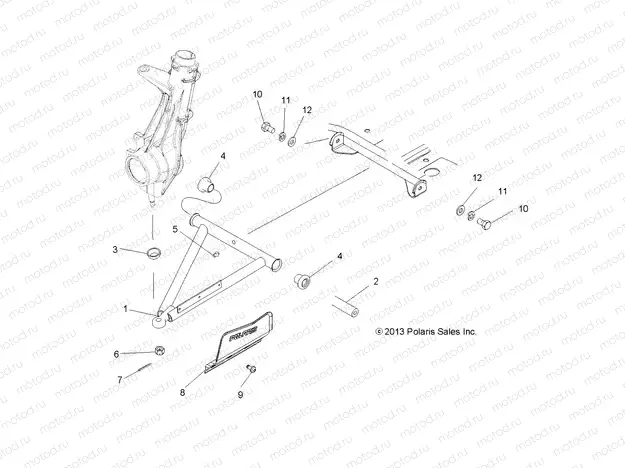 SUSPENSION | SUSPENSION, A-ARM and STRUT MOUNTING - A15SEB57CA/CJ/SEC57CJ/CA (49ATVAARM13SP500HD)