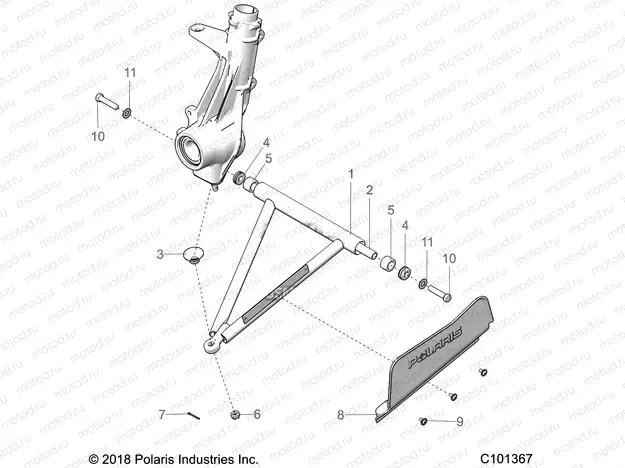 SUSPENSION | SUSPENSION, A-ARM and STRUT MOUNTING - A18S6S57C1/CL