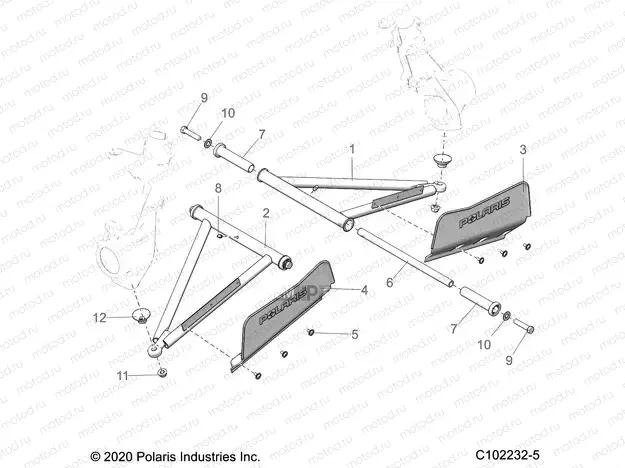 SUSPENSION | SUSPENSION, A-ARM and STRUT MOUNTING - A22S6E57A1 (C102232-5)