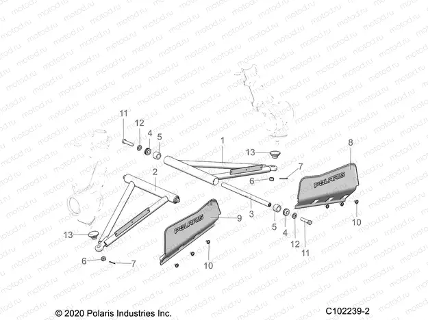 SUSPENSION | SUSPENSION, A-ARM and STRUT MOUNTING - A22SDS57C4 (C102239-2)