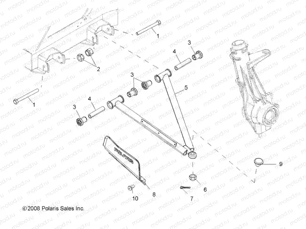 SUSPENSION | SUSPENSION, A-ARM and STRUT MOUNTING - R09WH68AC/AG/AH/AL/AR/AZ (49RGRAARM09CREW)