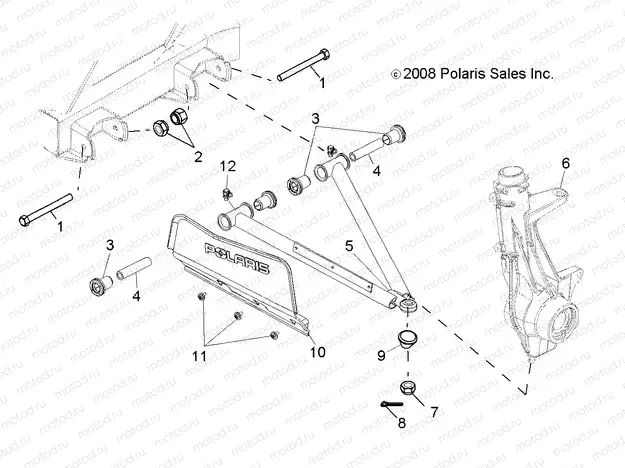 SUSPENSION | SUSPENSION, A-ARM and STRUT MOUNTING - R11RH50AG/AH/AR (49RGRAARM10)