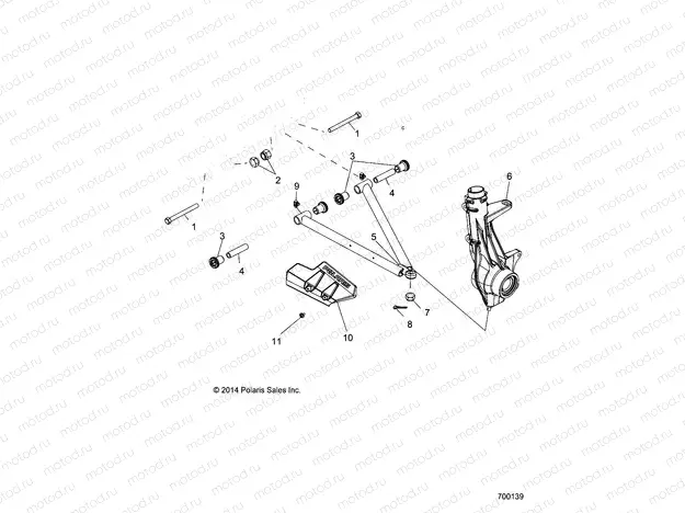 SUSPENSION | SUSPENSION, A-ARM and STRUT MOUNTING - R15RMA57FA (700139)