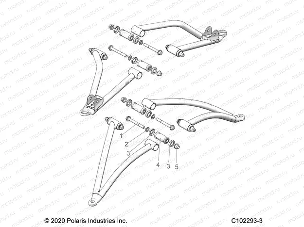 SUSPENSION | SUSPENSION, A-ARM MOUNTING - A23SHE57AL/AS (C102293-3)