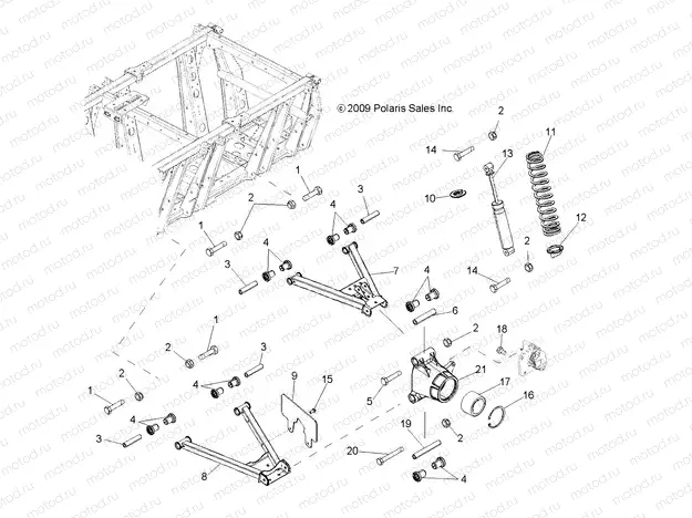 SUSPENSION | SUSPENSION, A-ARMS, MID DRIVE and REAR DRIVE - R15RAA76AA/AJ (49RGRAARM106X6)
