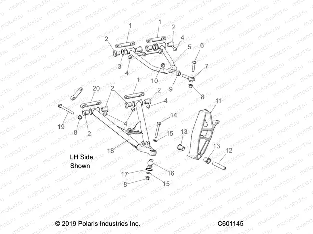 SUSPENSION | SUSPENSION, CONTROL ARMS and SPINDLE - S20CFE5BSL (C601145)